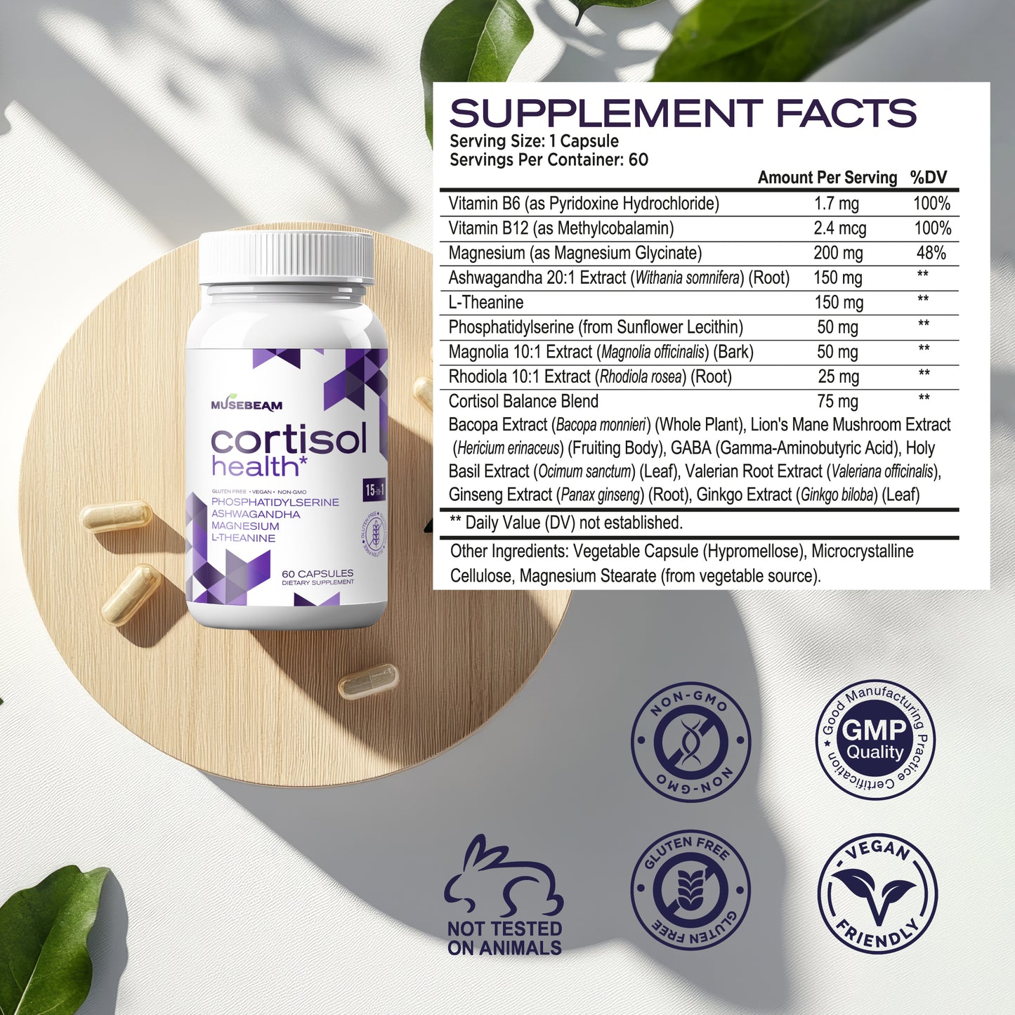MuseBeam Cortisol Detox Supplement
