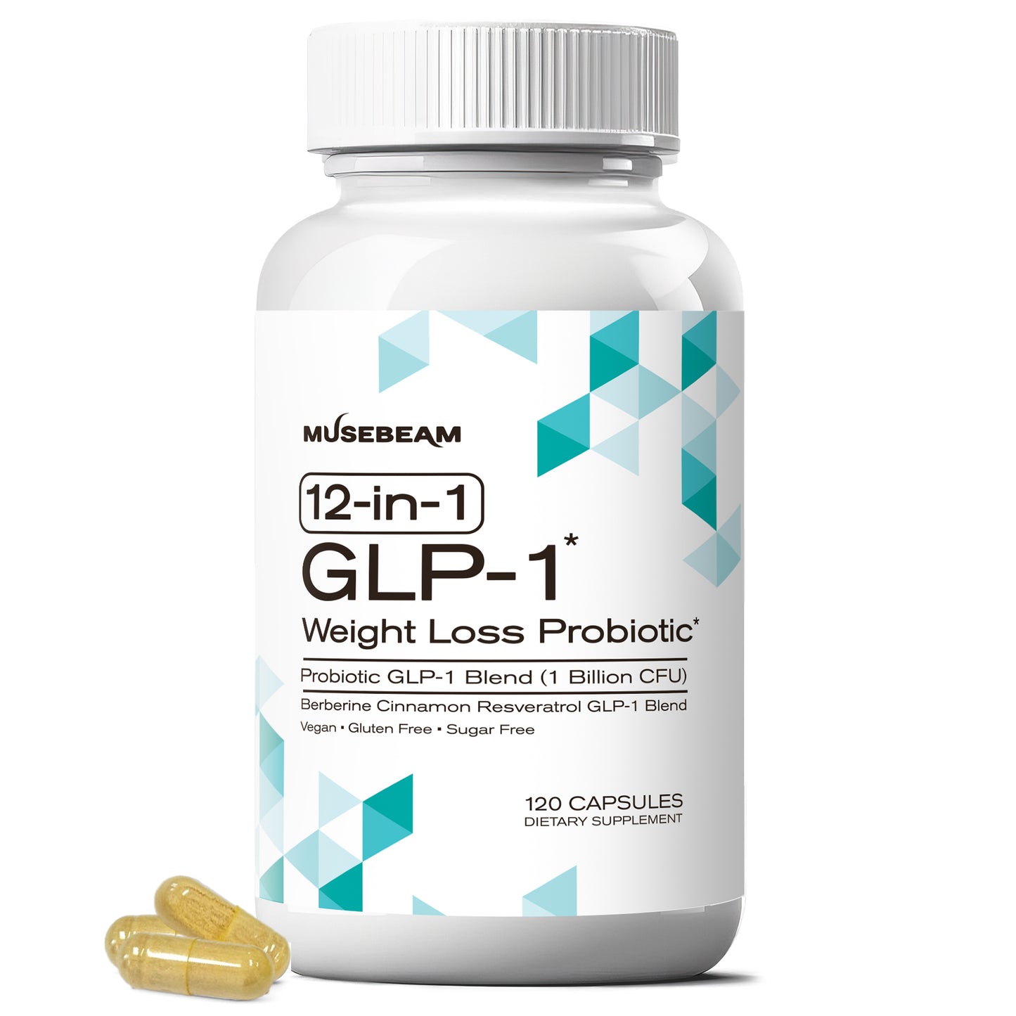 MuseBeam GLP-1 Probiotic Weight Loss Support Supplement