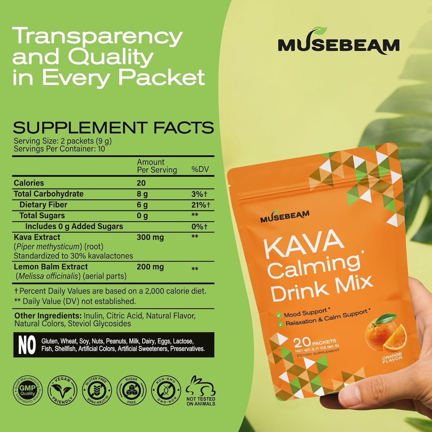 MuseBeam Kava Calming Drink Mix
