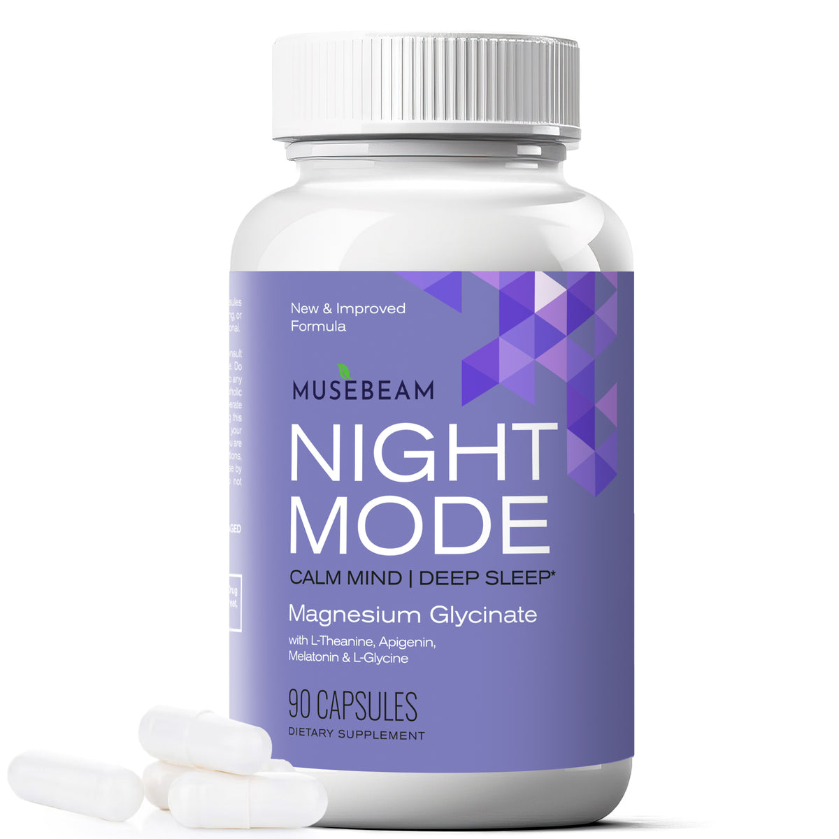 MuseBeam Magnesium Glycinate 275mg Melatonin