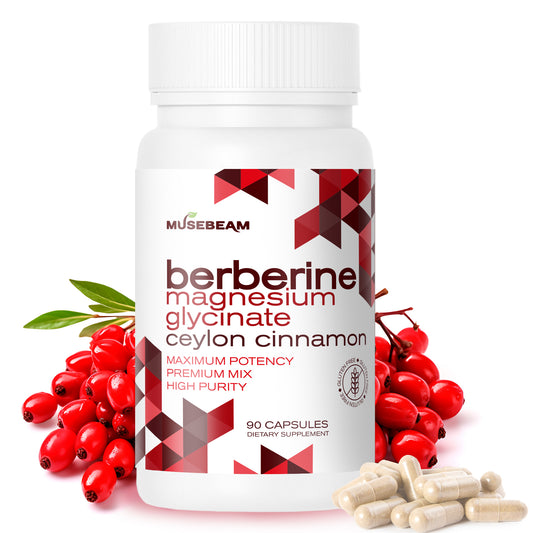 MuseBeam Berberine HCL Magnesium Glycinate Supplement